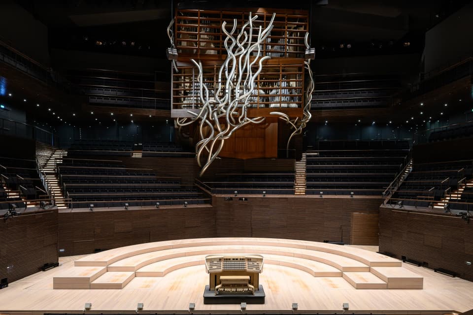 The new concert hall organ at Musiikkitalo Helsinki