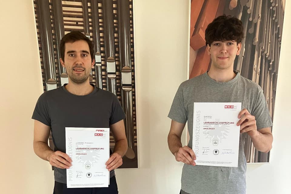 Successful journeyman's examinations